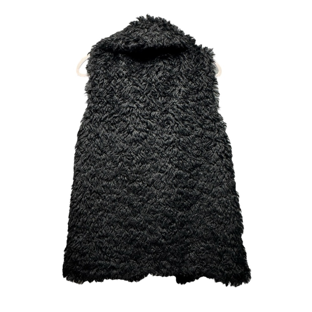NWT UGG Women Tammie Faux Fur Long Vest In Black - Picture 8 of 11